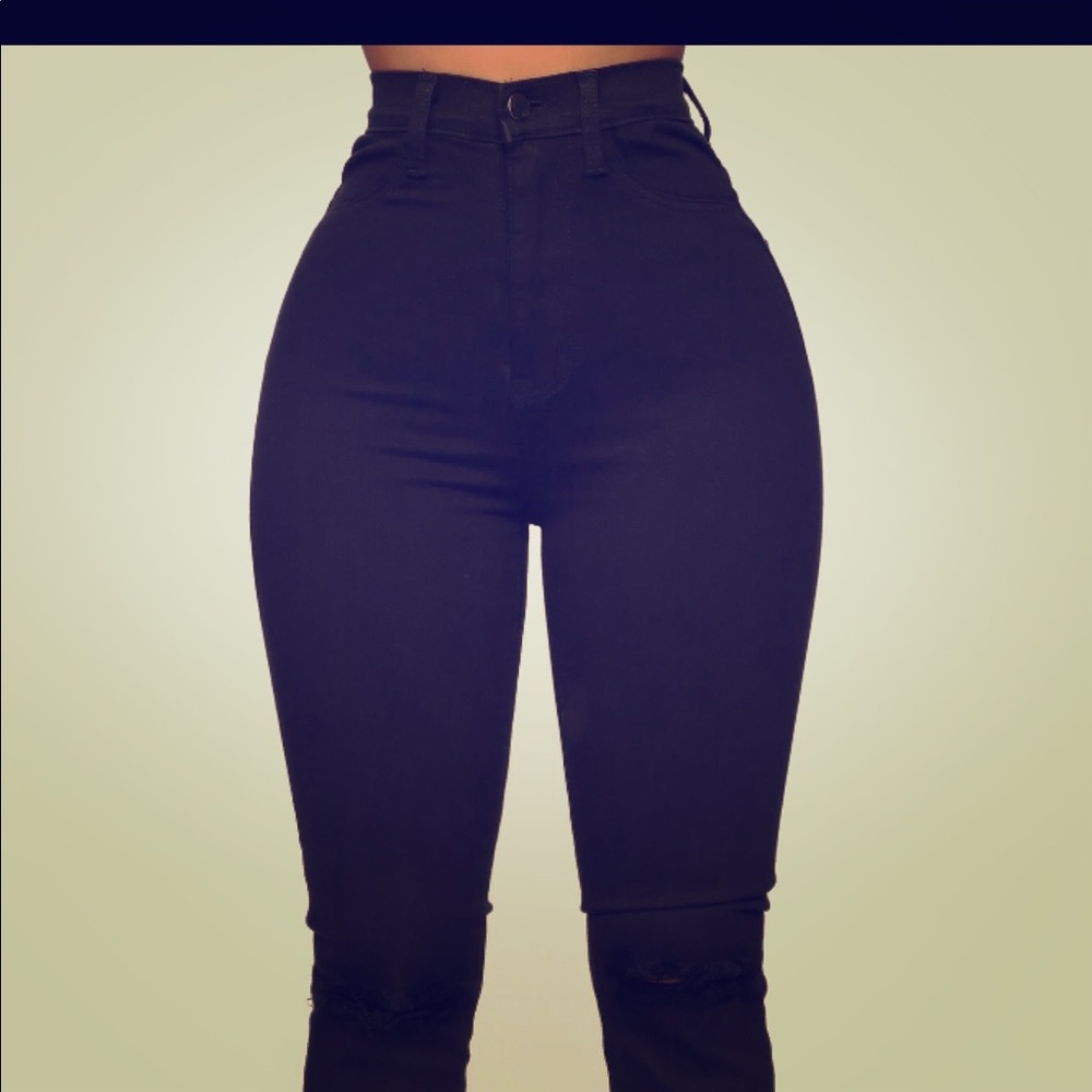 Black High wasted Flare Pants. Never been worn